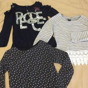 Bundle of 4T long sleeved shirts